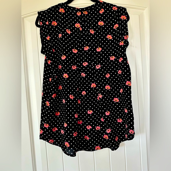 Anthropologie Pleione Floral Cap Sleeve Blouse ,Size S - Picture 2 of 2